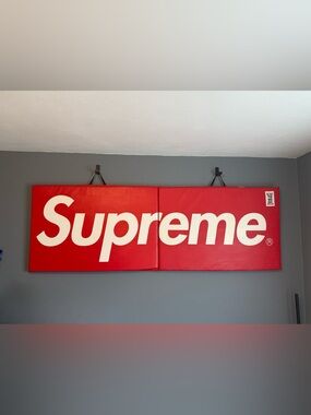 Everlast Red and White Supreme Branded Wall Art